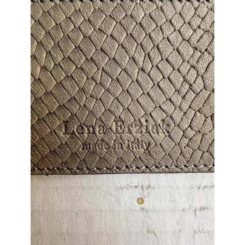 Lena Erziak Leather Credit Card Case New Taupe - Picture 3 of 4